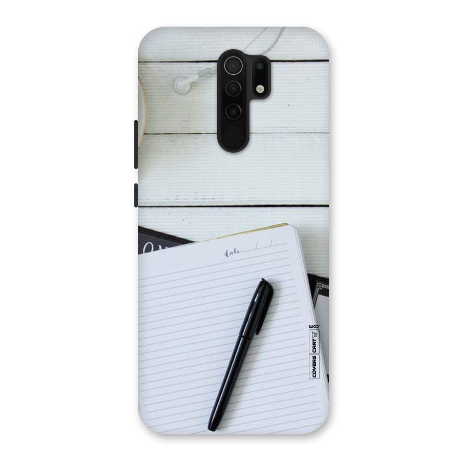 Headphones Notes Back Case for Poco M2