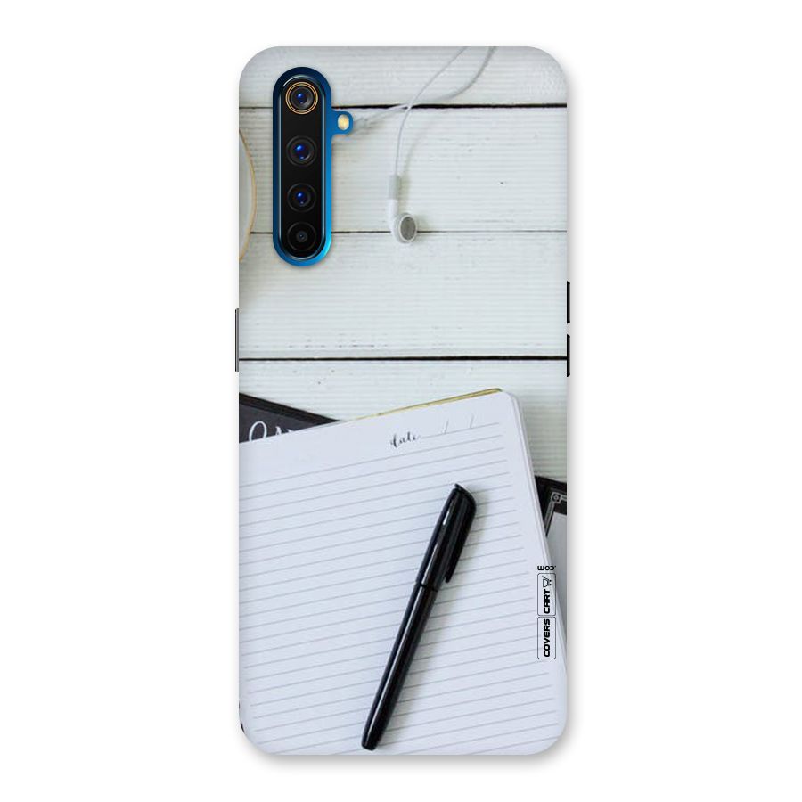 Headphones Notes Back Case for Realme 6 Pro