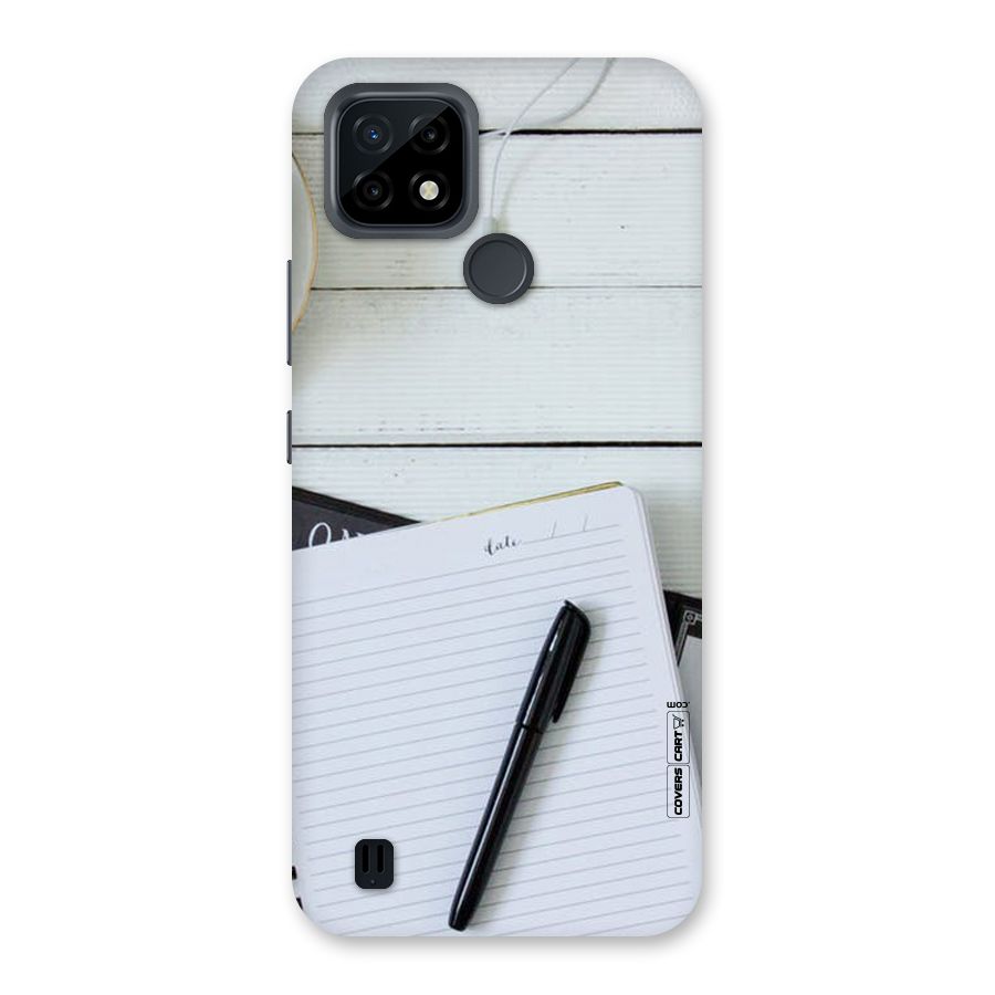 Headphones Notes Back Case for Realme C21