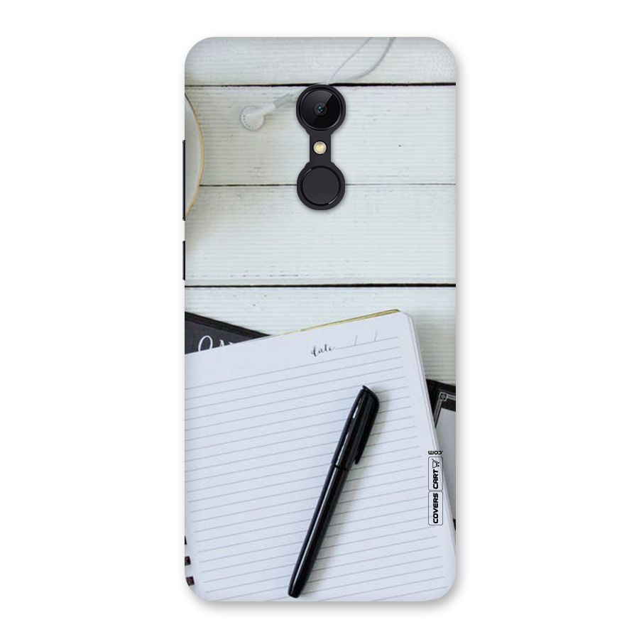 Headphones Notes Back Case for Redmi 5