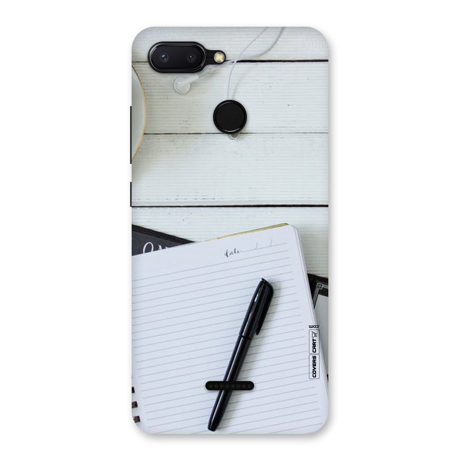 Headphones Notes Back Case for Redmi 6