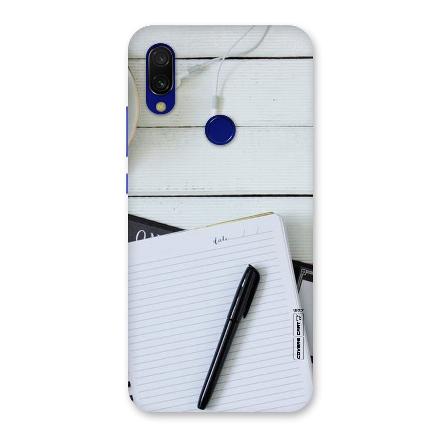 Headphones Notes Back Case for Redmi 7