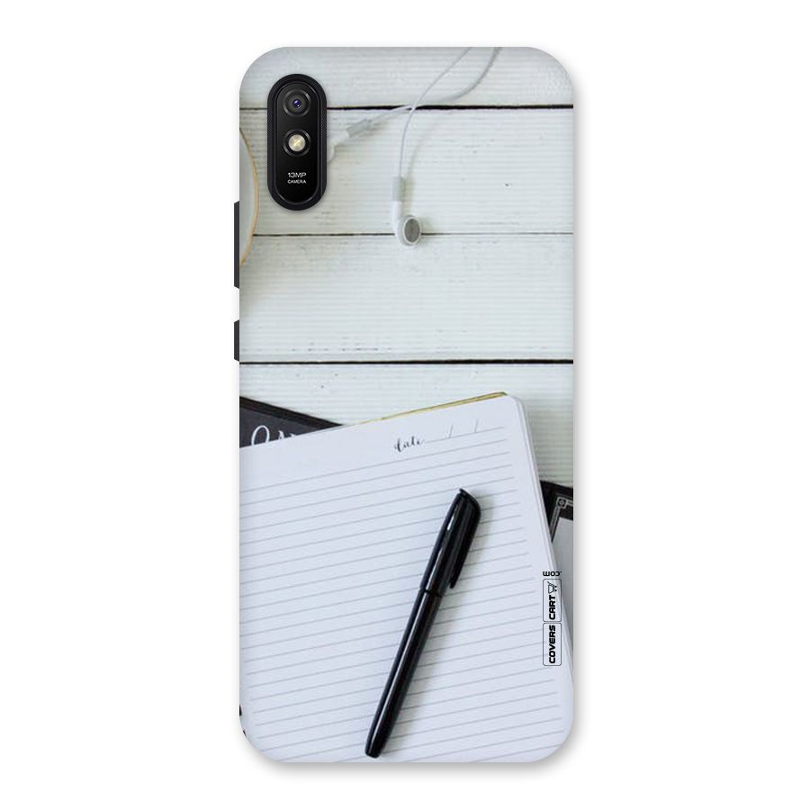 Headphones Notes Back Case for Redmi 9A