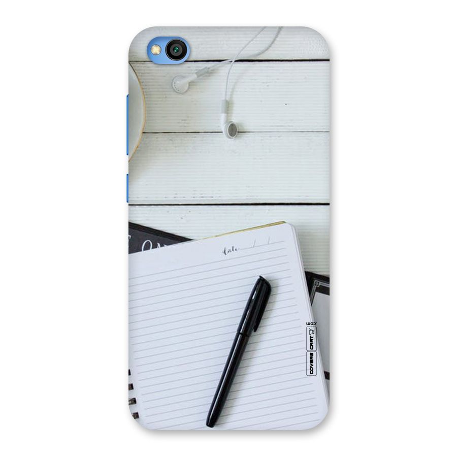Headphones Notes Back Case for Redmi Go