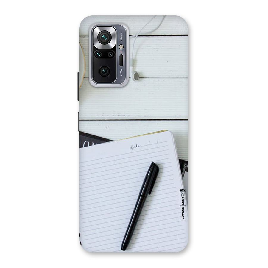 Headphones Notes Back Case for Redmi Note 10 Pro Max
