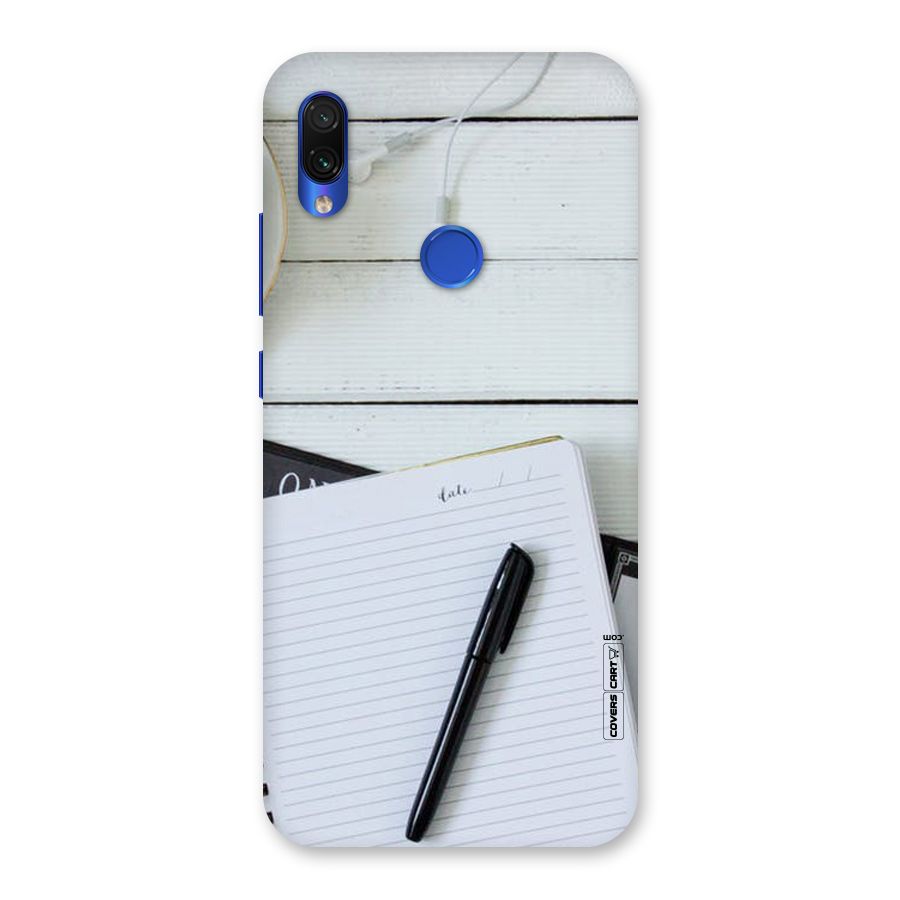 Headphones Notes Back Case for Redmi Note 7S