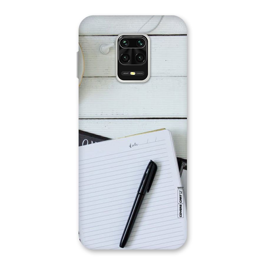 Headphones Notes Back Case for Redmi Note 9 Pro Max