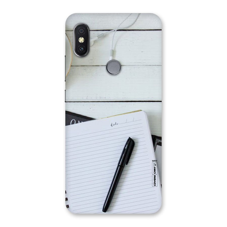 Headphones Notes Back Case for Redmi Y2