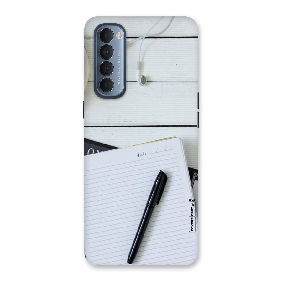 Headphones Notes Back Case for Reno4 Pro
