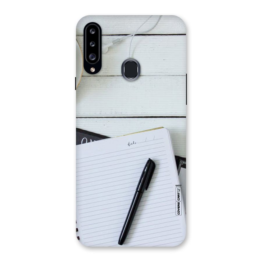 Headphones Notes Back Case for Samsung Galaxy A20s