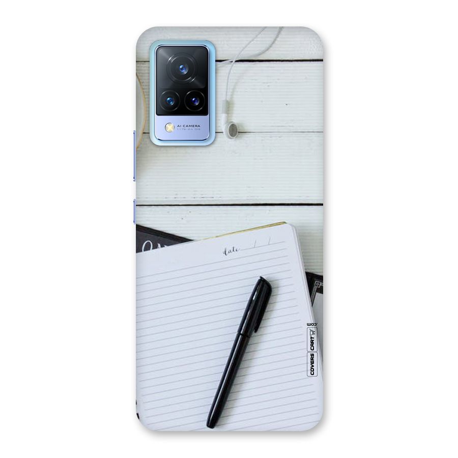 Headphones Notes Back Case for Vivo V21 5G