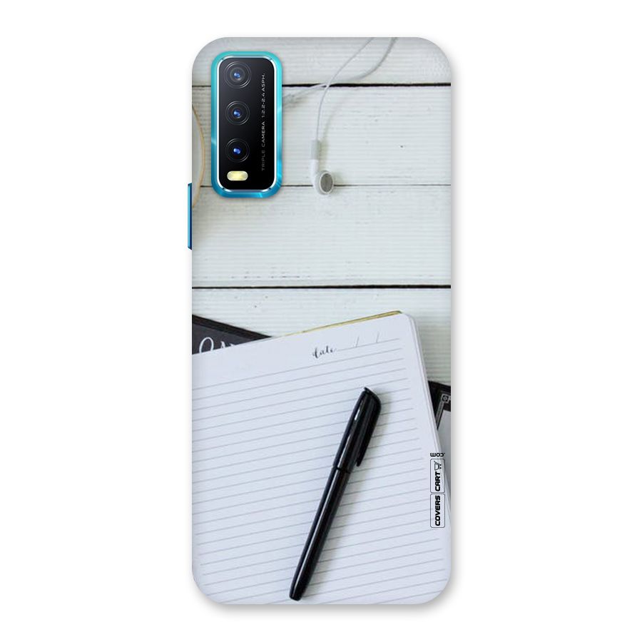 Headphones Notes Back Case for Vivo Y20A