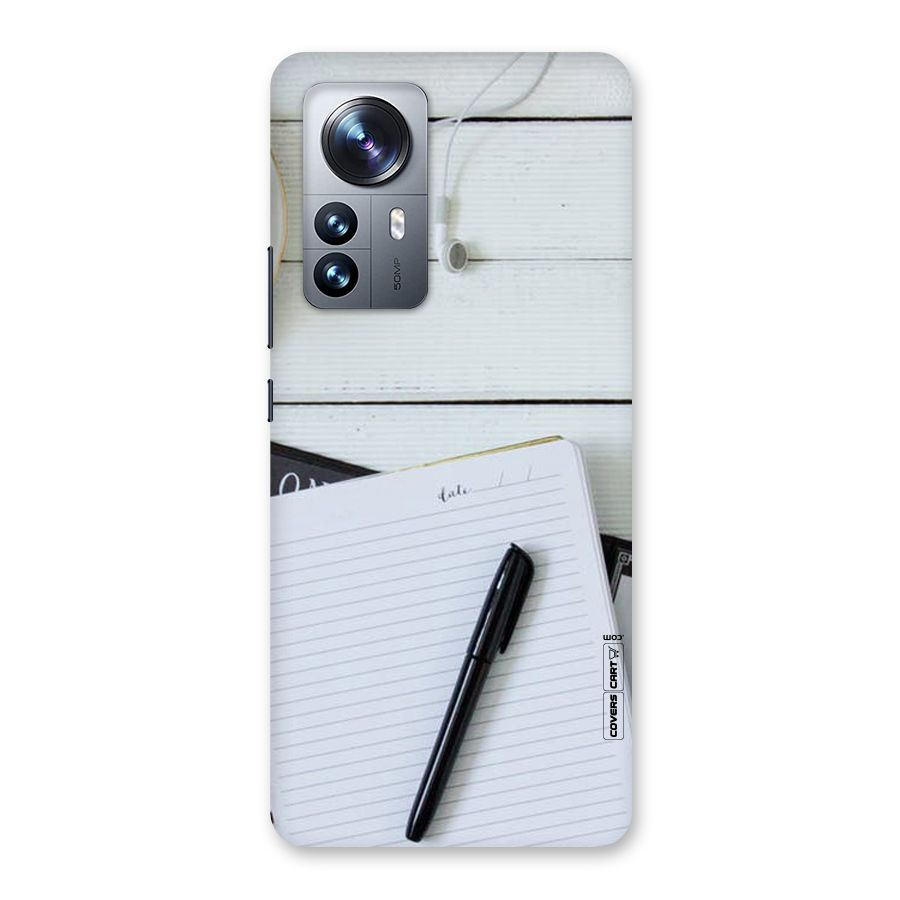 Headphones Notes Back Case for Xiaomi 12 Pro