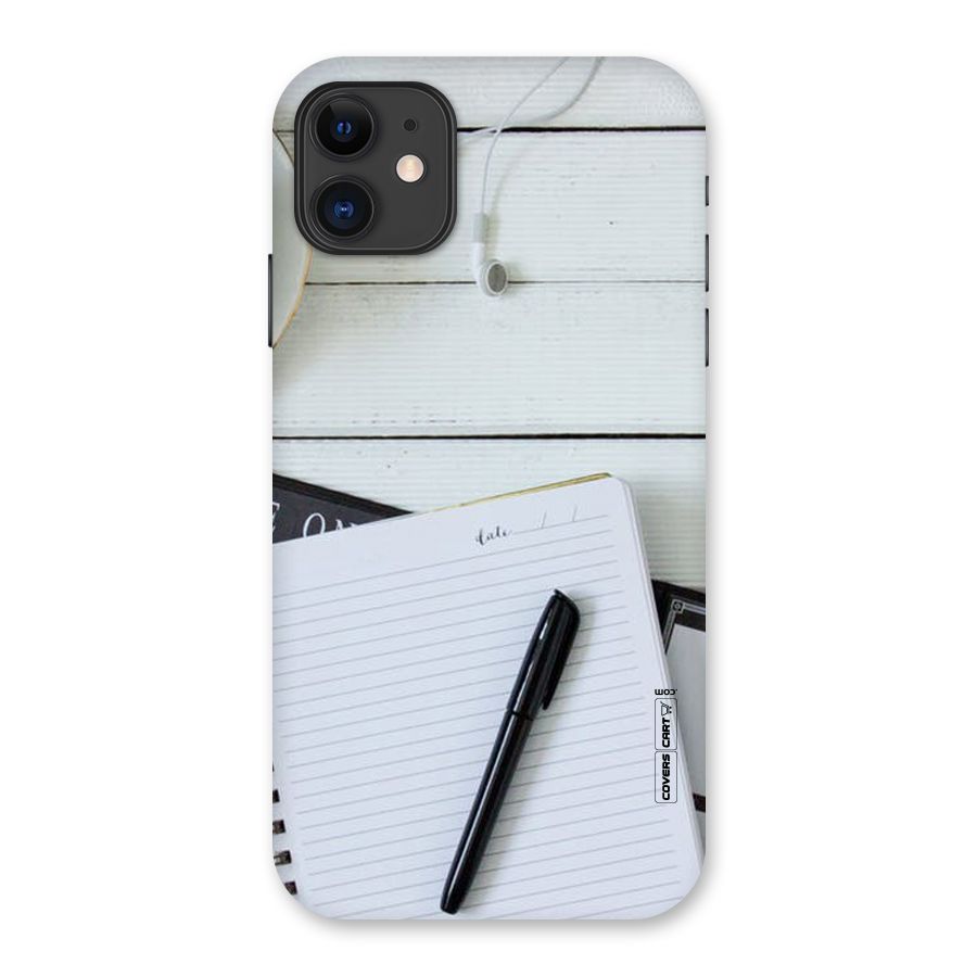 Headphones Notes Back Case for iPhone 11