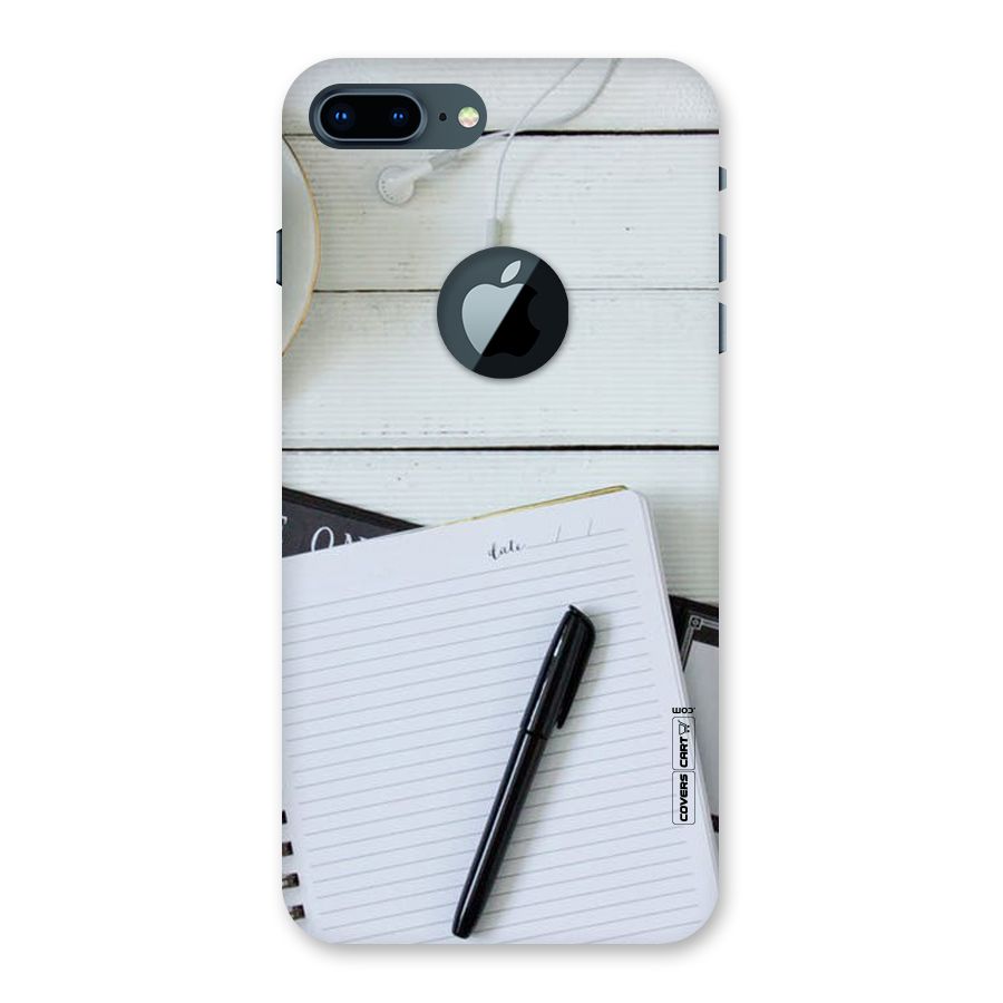 Headphones Notes Back Case for iPhone 7 Plus Logo Cut