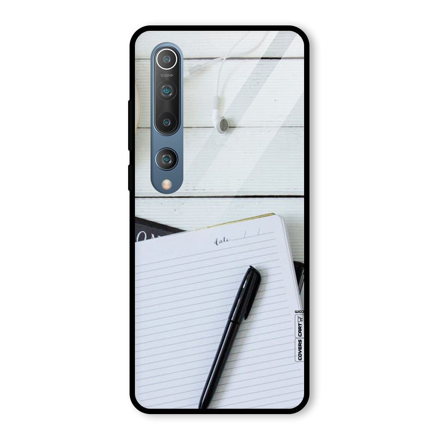 Headphones Notes Glass Back Case for Mi 10