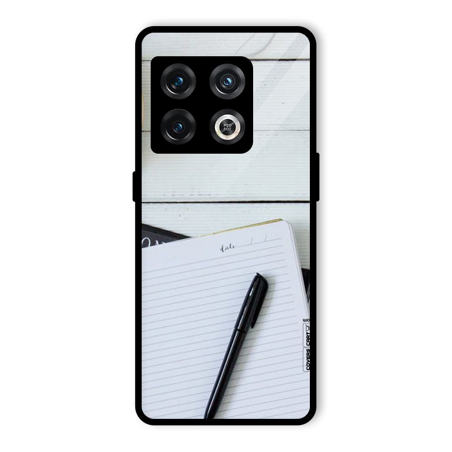 Headphones Notes Glass Back Case for OnePlus 10 Pro 5G