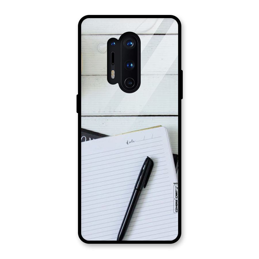 Headphones Notes Glass Back Case for OnePlus 8 Pro