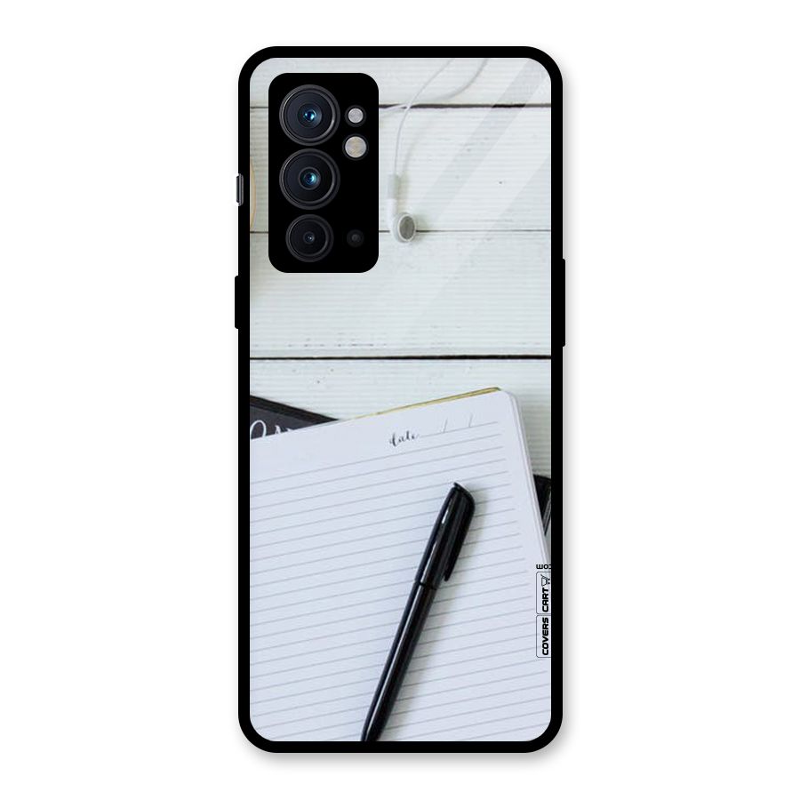 Headphones Notes Glass Back Case for OnePlus 9RT 5G