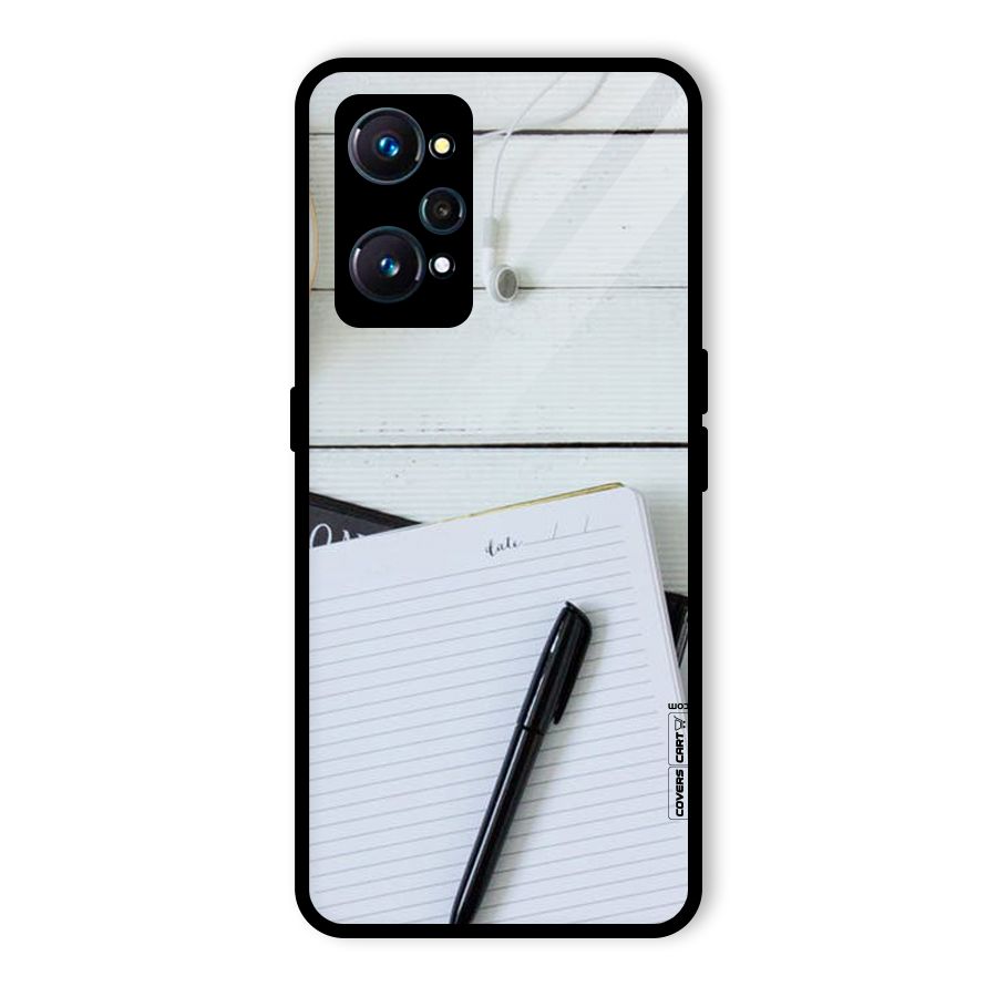Headphones Notes Glass Back Case for Realme GT Neo2