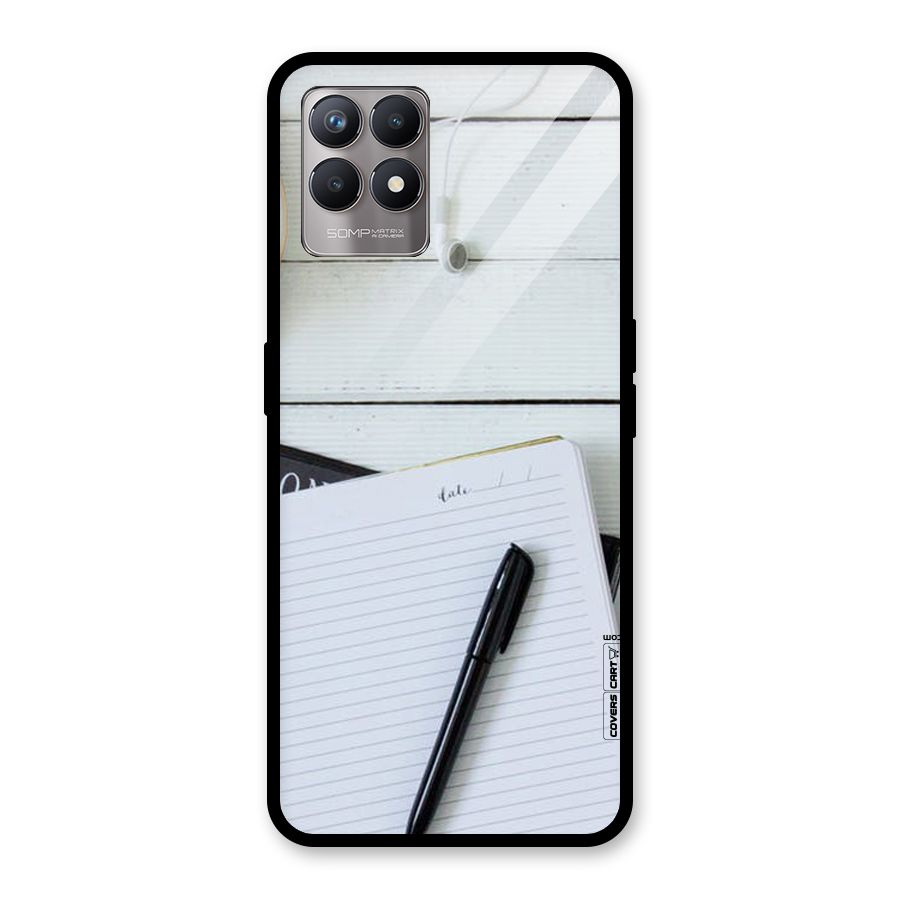 Headphones Notes Glass Back Case for Realme Narzo 50