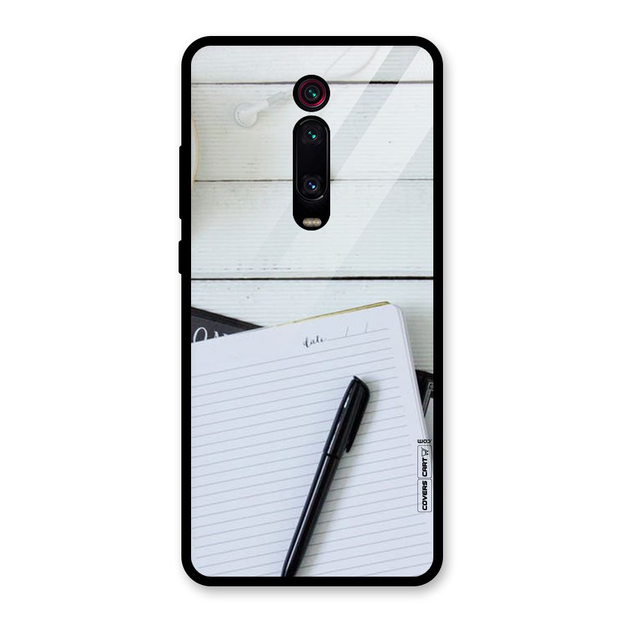 Headphones Notes Glass Back Case for Redmi K20