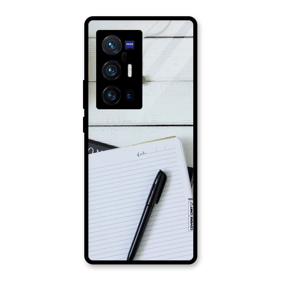 Headphones Notes Glass Back Case for Vivo X70 Pro Plus