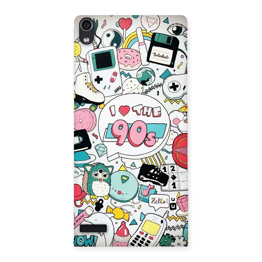 Heart 90s Back Case for Ascend P6