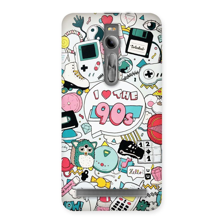 Heart 90s Back Case for Asus Zenfone 2