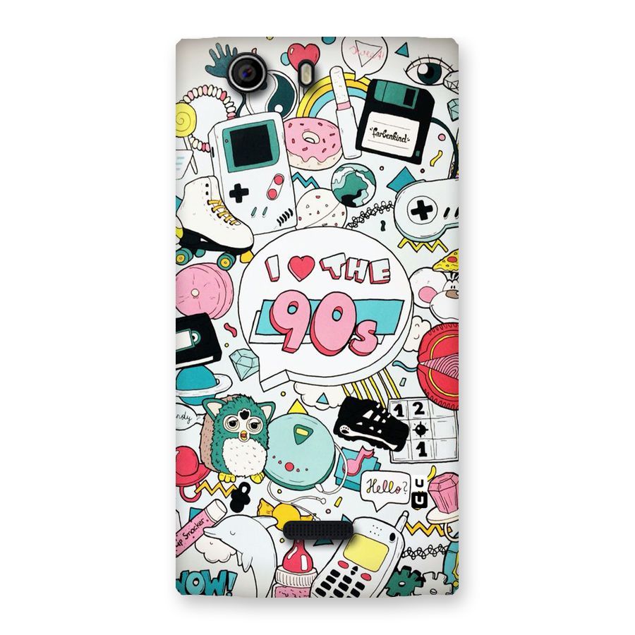 Heart 90s Back Case for Canvas Nitro 2 E311