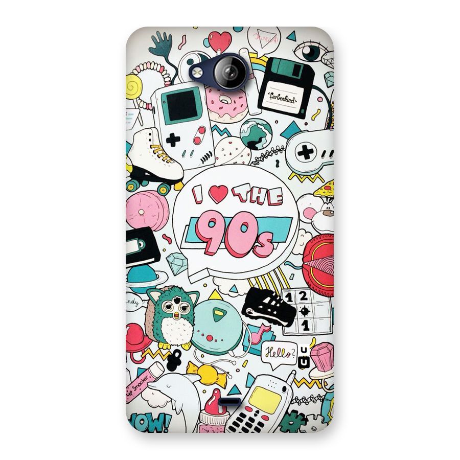 Heart 90s Back Case for Canvas Play Q355