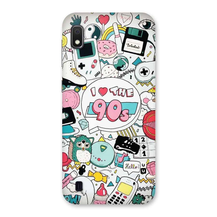 Heart 90s Back Case for Galaxy A10