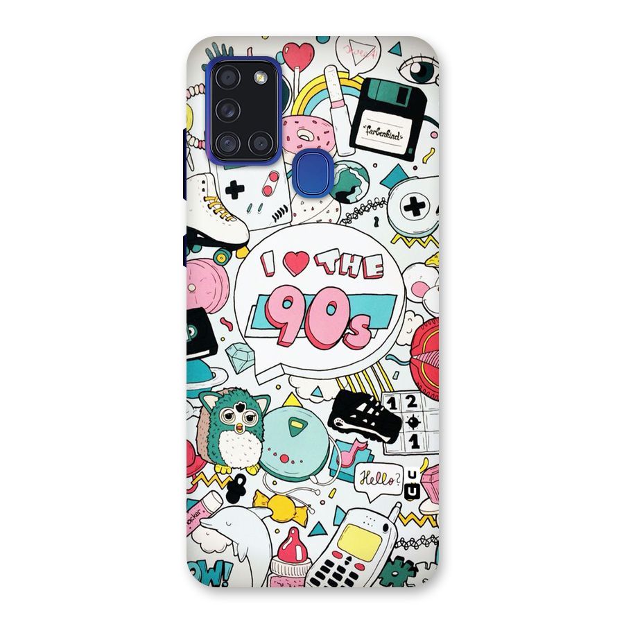 Heart 90s Back Case for Galaxy A21s