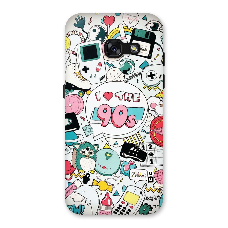 Heart 90s Back Case for Galaxy A3 (2017)