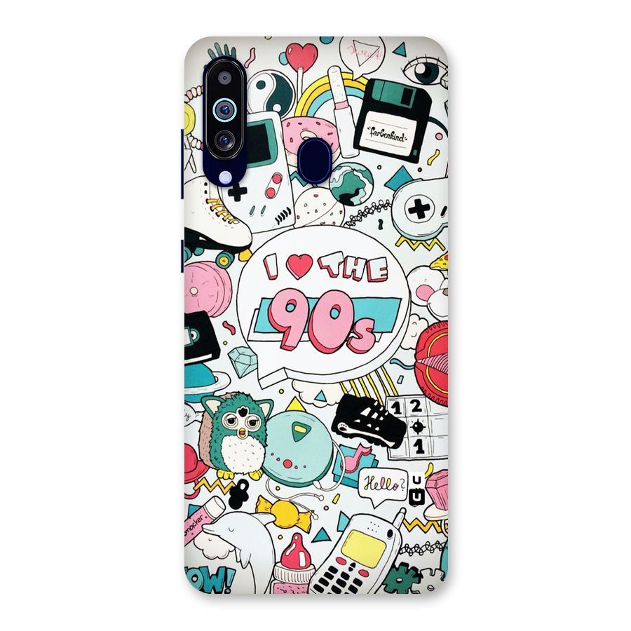 Heart 90s Back Case for Galaxy A60
