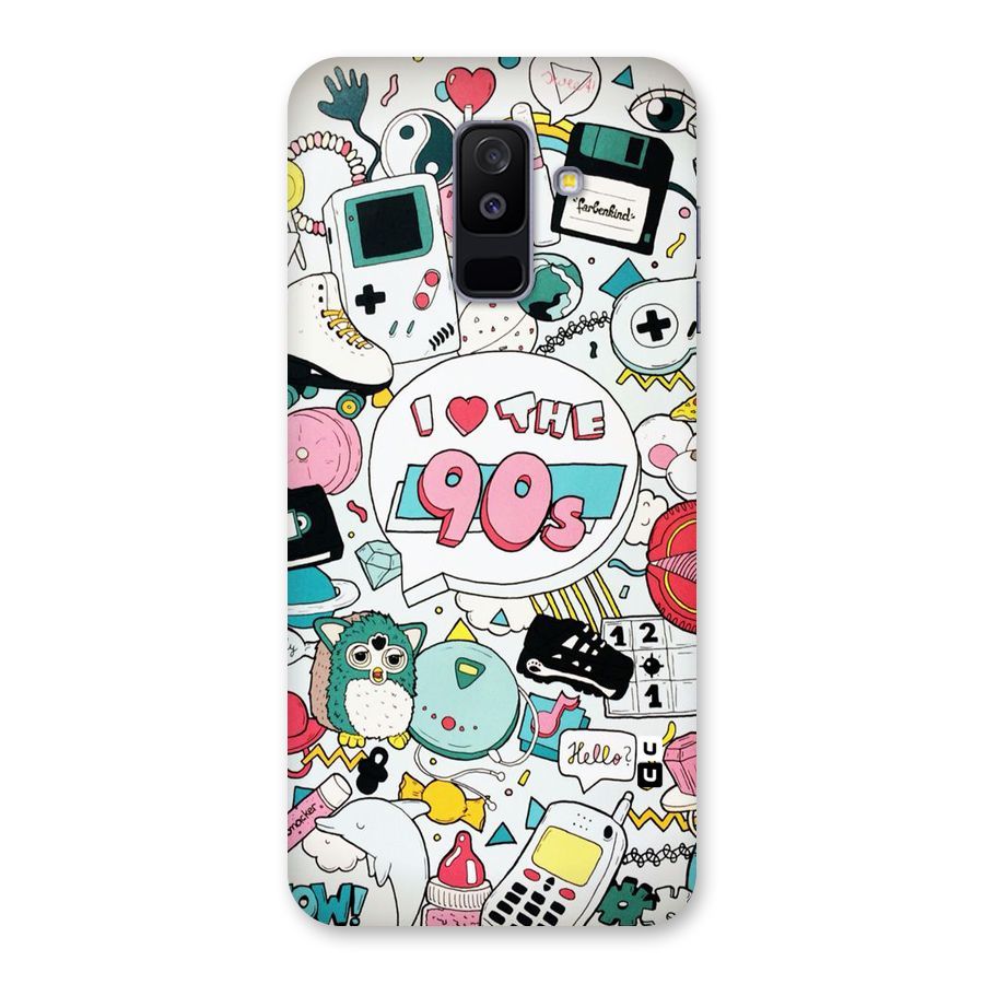 Heart 90s Back Case for Galaxy A6 Plus