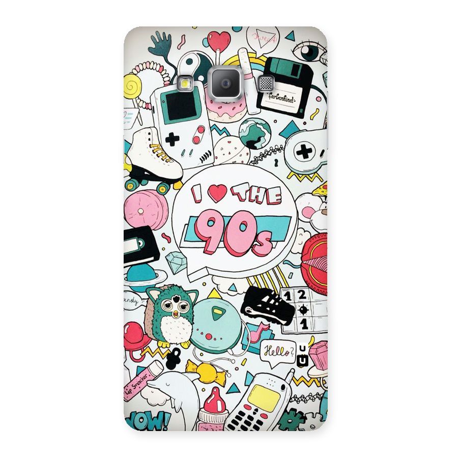Heart 90s Back Case for Galaxy A7