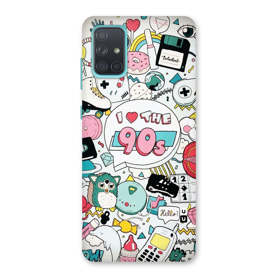 Heart 90s Back Case for Galaxy A71