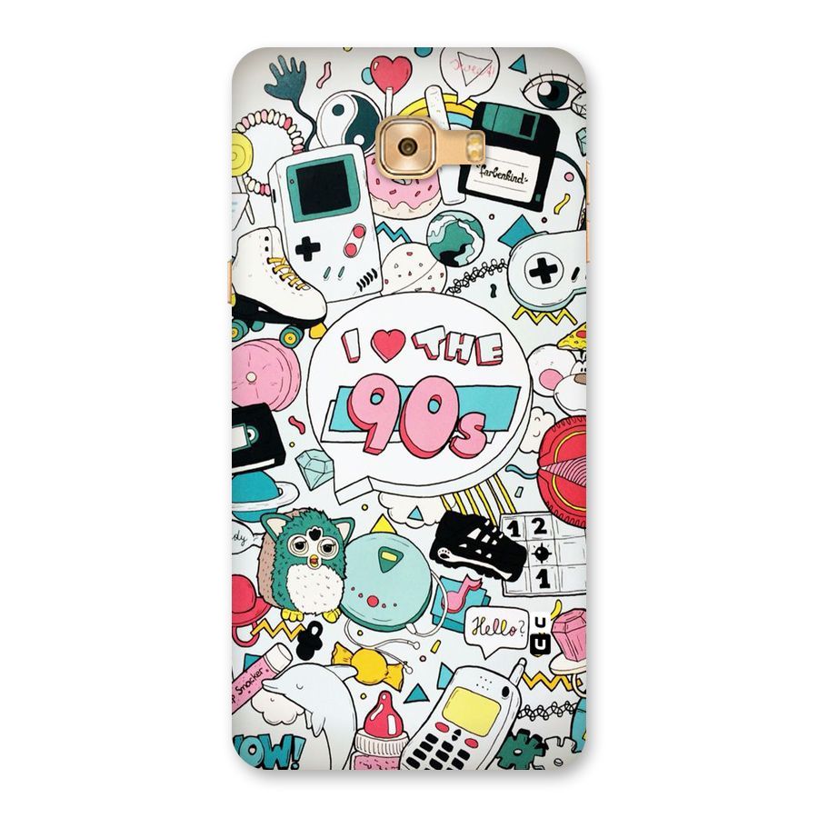Heart 90s Back Case for Galaxy C9 Pro