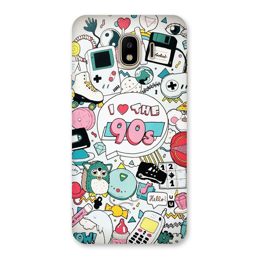 Heart 90s Back Case for Galaxy J4