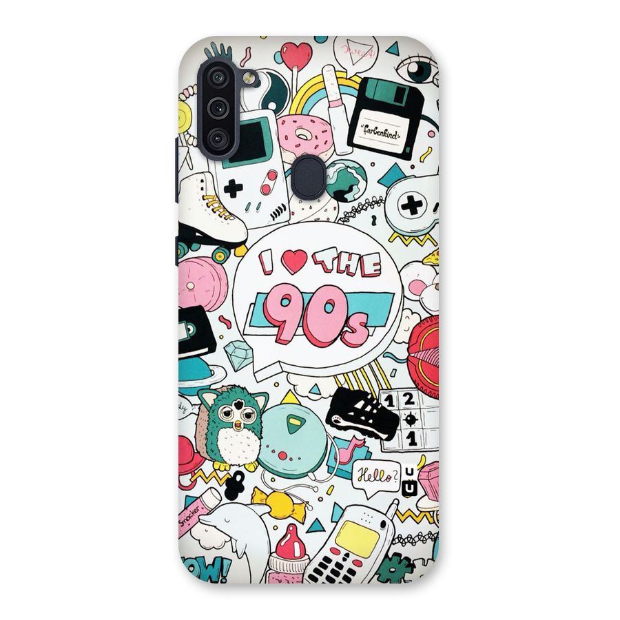 Heart 90s Back Case for Galaxy M11