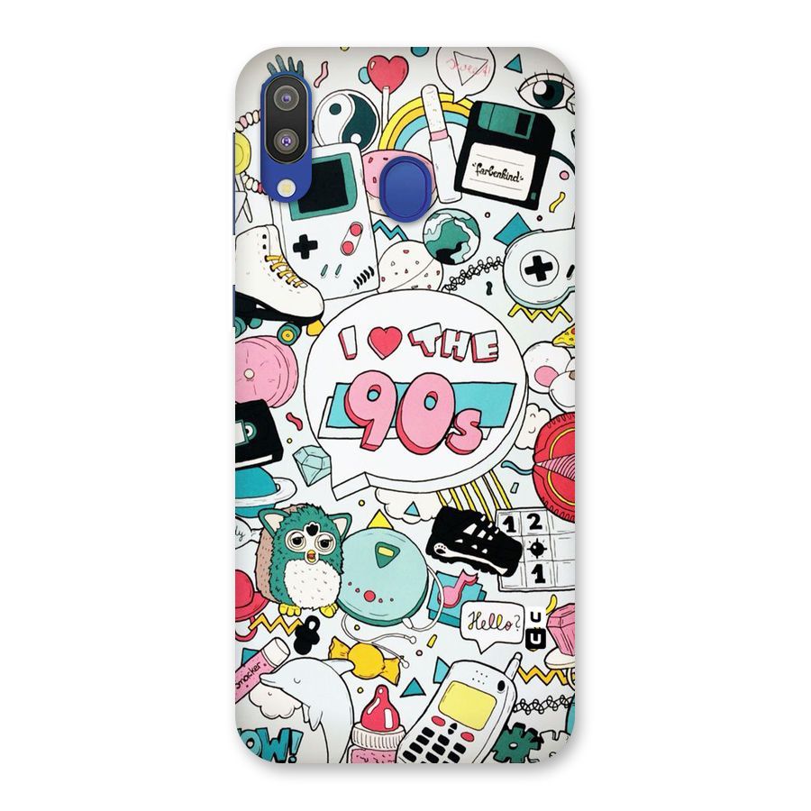 Heart 90s Back Case for Galaxy M20
