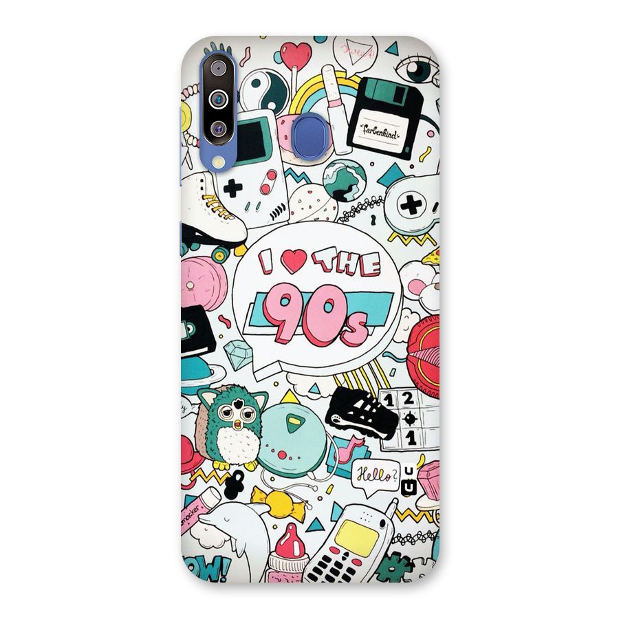 Heart 90s Back Case for Galaxy M30