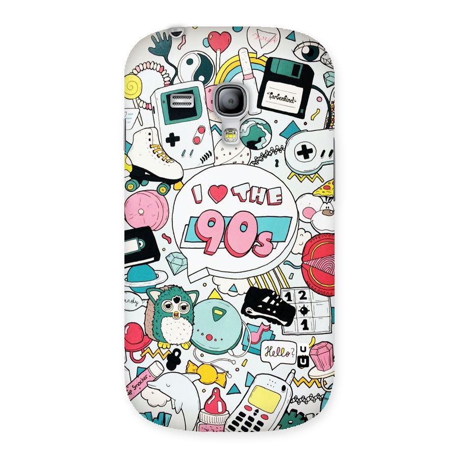 Heart 90s Back Case for Galaxy S3 Mini