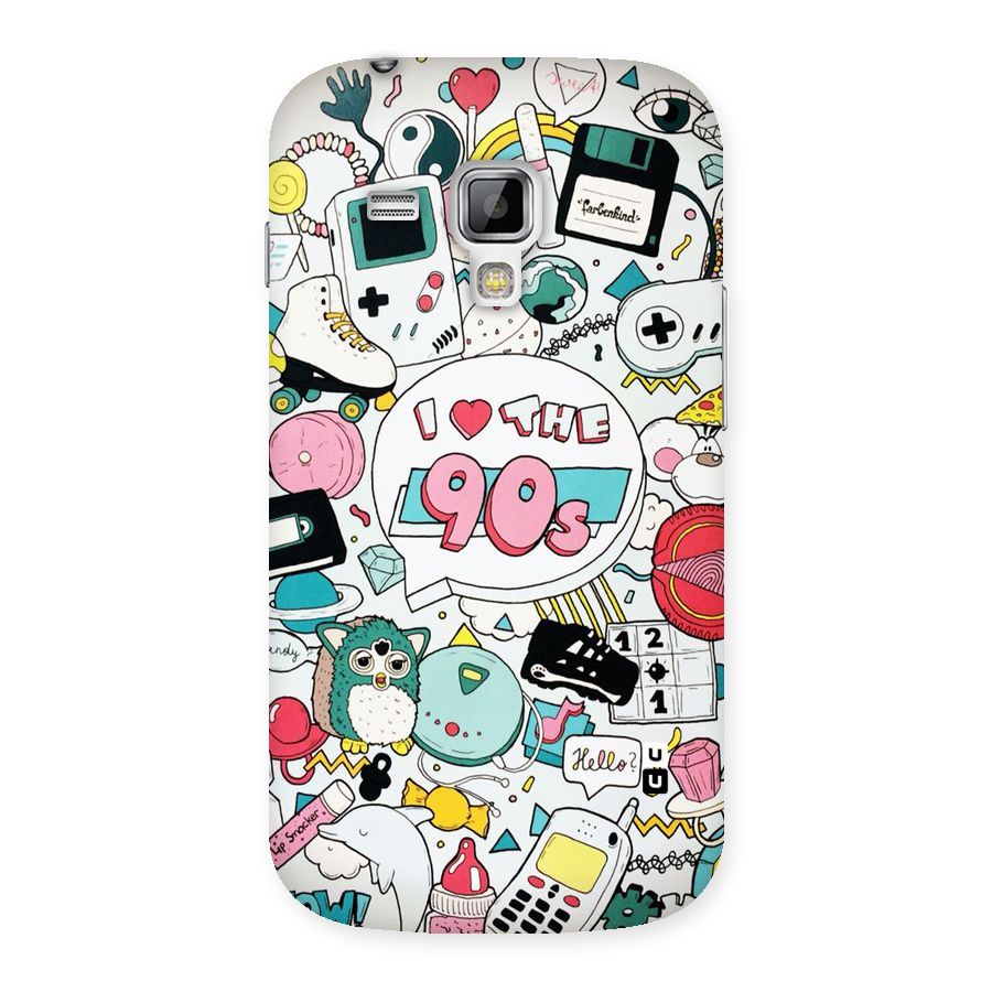Heart 90s Back Case for Galaxy S Duos