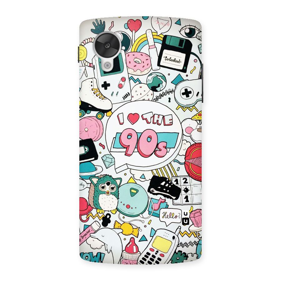 Heart 90s Back Case for Google Nexsus 5