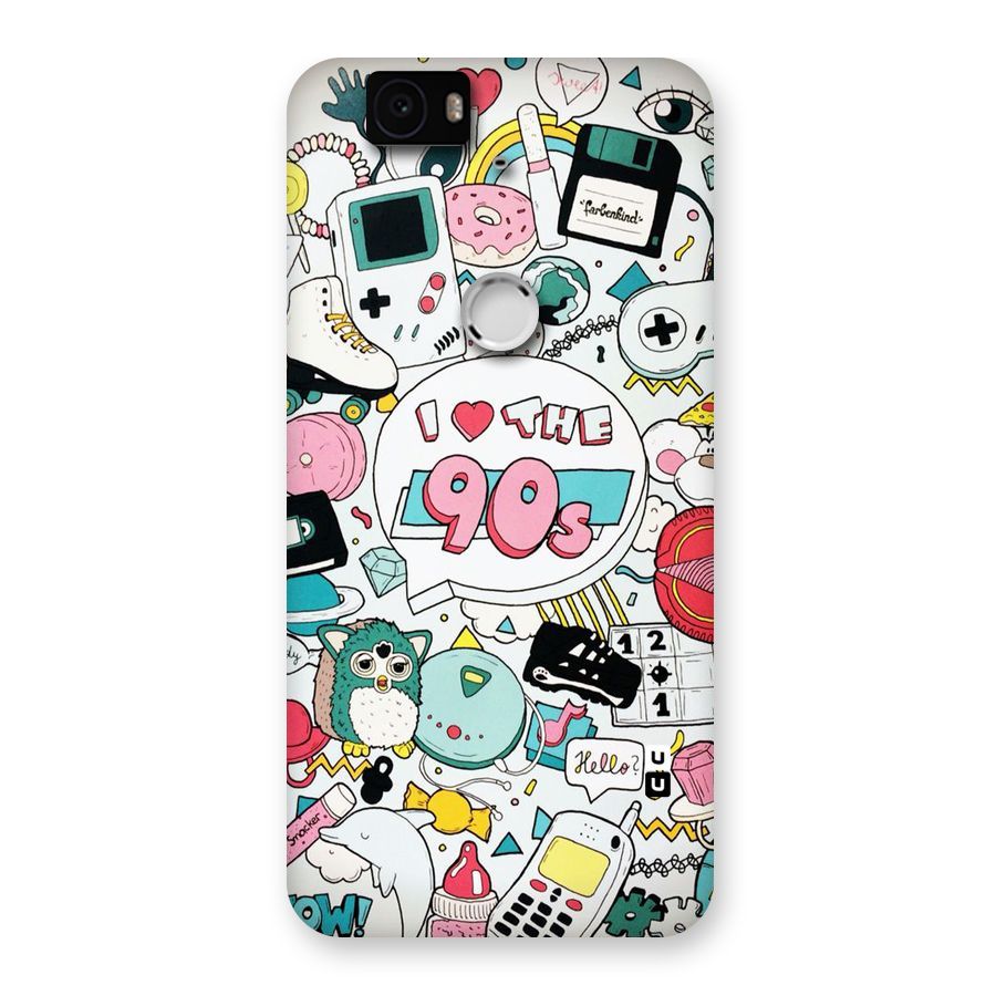Heart 90s Back Case for Google Nexus-6P