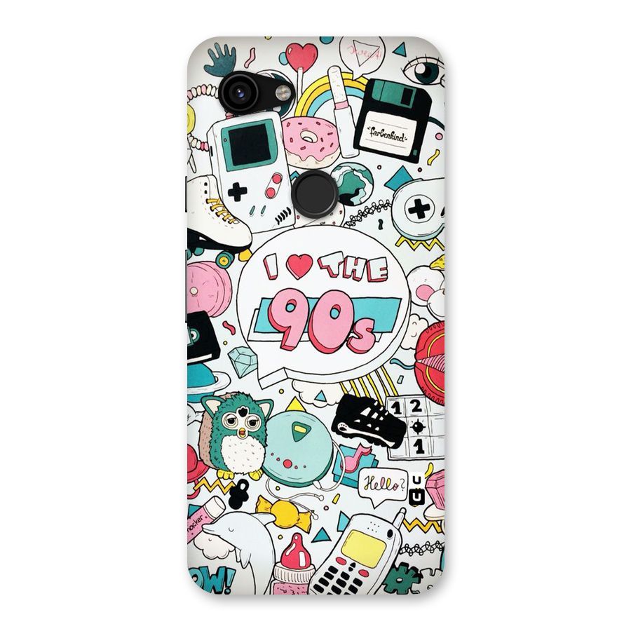 Heart 90s Back Case for Google Pixel 3a