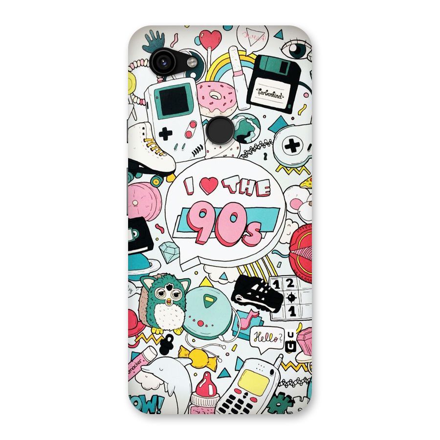 Heart 90s Back Case for Google Pixel 3a XL