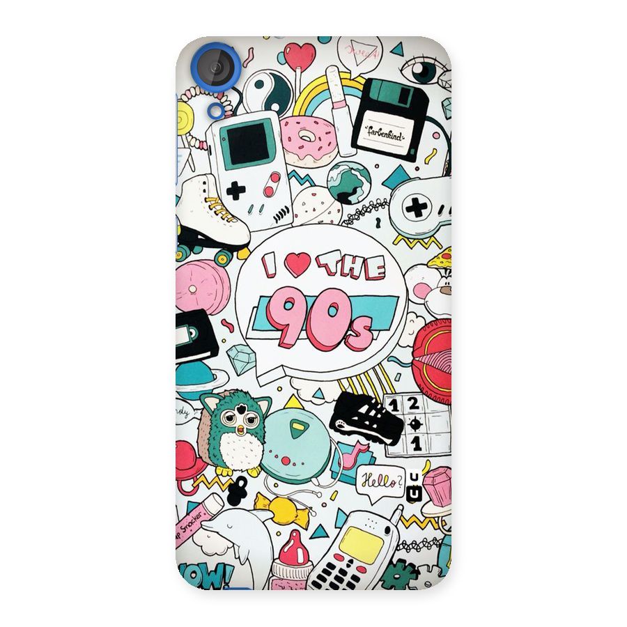 Heart 90s Back Case for HTC Desire 820